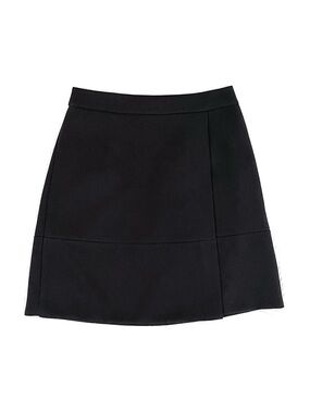 🖤 KSNY Faux Wrap A-Line Skirt in Black 🖤